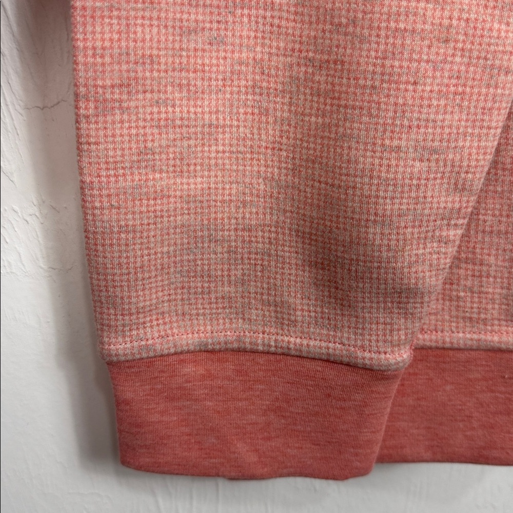Bugatchi Houndstooth Quarter Zip Pullover Salmon … - image 4